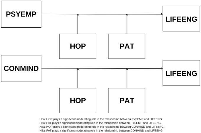 Psychological Empowerment, Conscious Mindfulness, and Life Engagement in Seafarers: Mediating Patience and Moderating Hope.