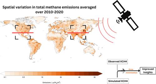 Regional Trends and Spatial Gradients of Total Column Methane over India, China, and USA─Implications for Emissions from Coal Mining and Oil/Gas Exploitation
