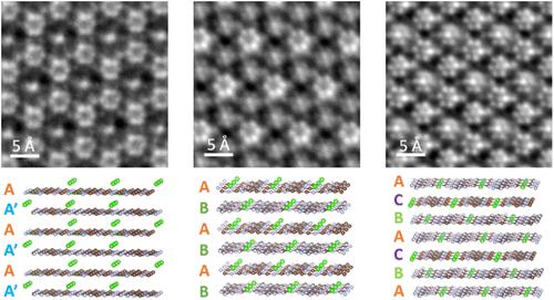 Unraveling Various Stacking Modes and Local Structures in Poly(triazine imide) Materials via Low-Dose Electron Microscopy