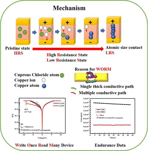 In Situ Growth of Copper Channels within CuCl and PVDF Composite for Durable WORM Device Formation