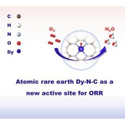 Atomically dispersed rare earth dysprosium-nitrogen-carbon for boosting oxygen reduction reaction