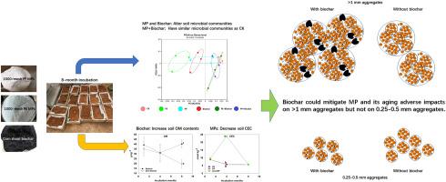 Soil aggregation alterations under soil microplastic and biochar addition and aging process
