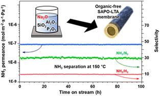 Organic-free synthesis of silicoaluminophosphate zeotype membranes with tunable framework charge density†