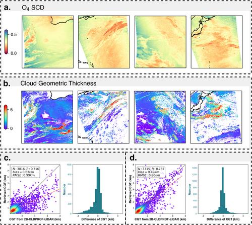 Passive Remote Sensing of Marine Liquid Cloud Geometric Thickness Using the O2–O2 Band: First Results From TROPOMI
