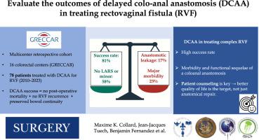 Delayed coloanal anastomosis for rectovaginal fistulas: Insights from a multicenter cohort (GRECCAR)
