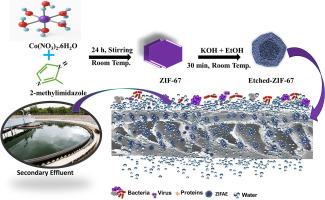 Development of alkali-etched ZIF-67 metal-organic framework composite incorporated PVDF UF membranes for efficient wastewater treatment