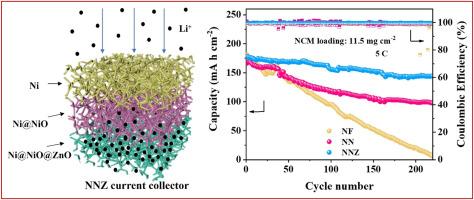A novel triple gradient three-dimensional porous current collector for stable lithium metal anodes
