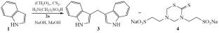 Multicomponent Reaction of Indole with Formaldehyde, Carbon Disulfide, and Amines