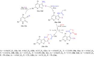 Synthesis of (Pyrido[3ʹ,2ʹ:4,5]thieno[3,2-d]pyrimidin-2-ylthio)acetic Acids Esters by the Reaction of N-(Thieno[2,3-b]pyridin-3-yl)-α-chloroacetamides with Potassium Thiocyanate