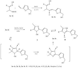 Synthesis of 4-Alkyl-5-aryl(hetaryl)-substituted 2-[5-(Hydroxymethyl)furan-2-yl]-1H-imidazol-1-ols