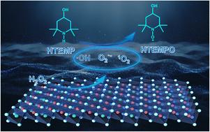 Efficient oxidation of hindered amines to nitroxide radicals with hydrogen peroxide over layered double hydroxide