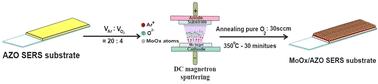 Non-metallic SERS on MoOx/AZO heterostructures: role of charge transfer and polarons