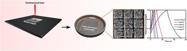 Femtosecond laser-structured wastepaper as a biodegradable flexible current collector for supercapacitor applications
