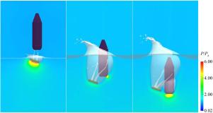Research on leading-vehicle-based force reduction for main vehicle in vertical water entry