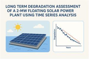 Long-term degradation assessment of a 2 MW floating solar photovoltaic plant in a humid subtropical climate using time-series analysis