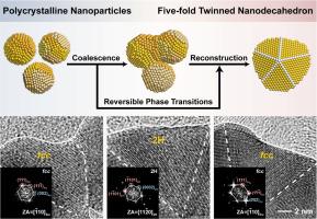 In-situ TEM observation of the seed-free growth of five-fold twinned Au decahedra
