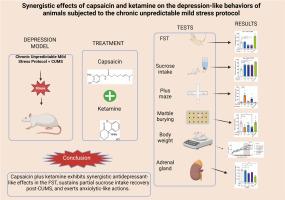 Synergistic effects of capsaicin and ketamine on the depression-like behaviors of animals subjected to the chronic unpredictable mild stress protocol