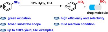 Trifluoroacetic acid-mediated selective oxidation of arylamines to nitroarenes via in situ formed peroxytrifluoroacetic acid