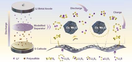 Mo2C/Co@NC heterointerface engineering toward polysulfide regulation in LiS batteries