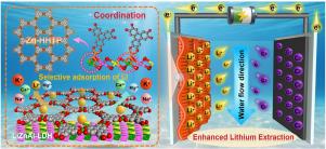 Construction of hierarchical Zn-HHTP/LDH heterostructures for selective and enhanced lithium extraction via capacitive deionization