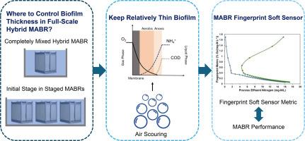 Use of the MABR fingerprint soft sensor to control biofilm thickness and optimize hybrid membrane aerated biofilm reactor (MABR) performance