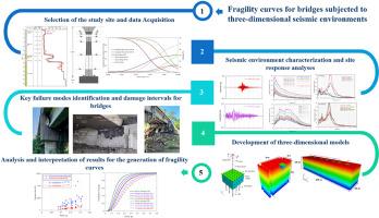 Three-dimensional seismic environment effects on bridge fragility