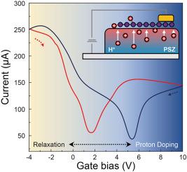 Proton doping of graphene FETs enabled by ionic modulation from polysilazane dielectrics