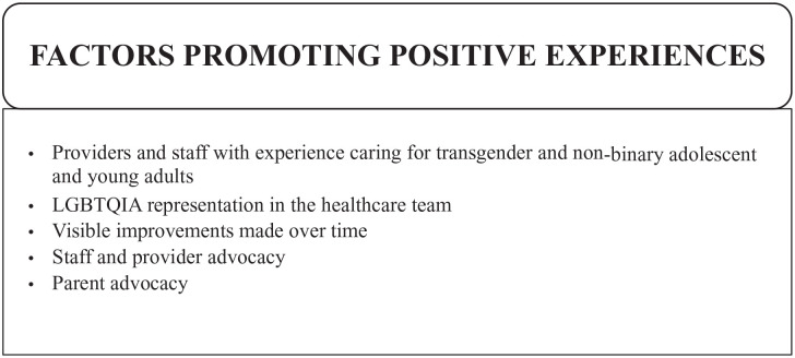 Designing a Better Health System: Patient Perspectives on Gender Inclusive Care.