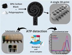 Additively manufactured microplate for the simultaneous colorimetric and electrochemical detection of atropine