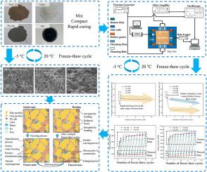Non-destructive evaluation of freeze-thaw performance in ISS-lime-fly ash stabilized saline soils