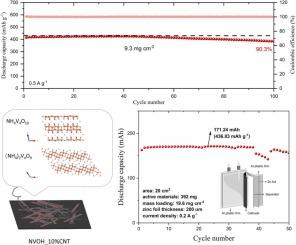 Constructing a high-loading cathode via the synergistic effect of carbon nanotubes and ammonium vanadate for high-rate and long-cycle aqueous zinc-ion batteries