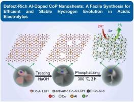 Engineering defect-rich aluminum-doped cobalt phosphide nanosheet as a high-performance electrocatalyst for acidic hydrogen evolution