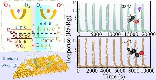 Constructing S-Scheme Charge Migration in a Self-Assembled In2O3/WO3 Heterojunction for Photothermal-Driven Dual-Gas Detection
