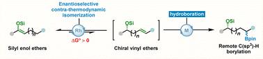 Catalytic asymmetric isomerization/hydroboration of silyl enol ethers