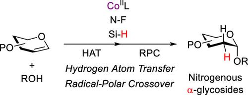 Stereoselective Synthesis of 2-Deoxy-α-O-glycosides Enabled by Cobalt-Catalyzed Hydrogen Atom Transfer and Radical-Polar Crossover