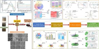 Flavor profile and peptide formation in soy sauce fermented from soybean meal by Aspergillus oryzae and Aspergillus Niger