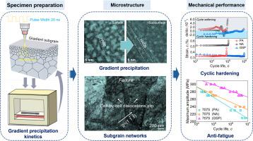 Taming cyclic reliability in high-strength Al alloys via gradient subgrain-nanoprecipitate composite structures