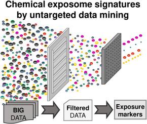 An untargeted data mining strategy for extracting chemical exposome signatures from LC-HRMS data: Application to meconium for early-life exposure assessment