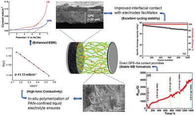 In Situ Polymerized Gel Electrolytes on Na-Metal/Electrodes for High-Performance Sodium-Ion Batteries