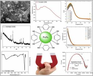 Evaluation of the structural, morphological, magnetic, optical, and dielectric properties of a novel Fe3O4@1.4-DHB nanocomposites