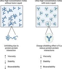 Ultra-high concentration low-viscosity subcutaneous antibody formulations using ionic liquids