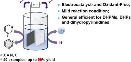Electrochemical Acceptorless Dehydrogenation of N-Heterocycles: Sustainable Synthesis of Aromatic Compounds with Hydrogen Release