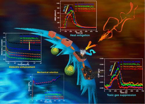 Submicrometer Sphere Architecture Coated with a Janus Supramolecular Nanolayer ″Garment″: Constructing Flame-Retardant, Sustainable, Biologically Based Polyamide 1012