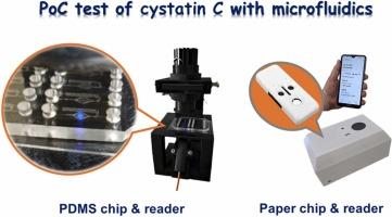 Integrated microfluidic immunoassays for point-of-care diagnostic measurement of human serum cystatin C in chronic kidney disease