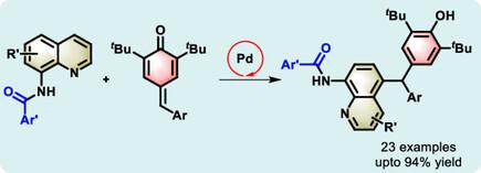 
Palladium(II)-Catalyzed Distal C?H Functionalization of 8-Aminoquinolinamides: Facile Synthesis of Triarylmethane Derivatives