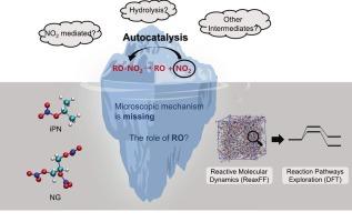 Critical role of RO radicals in autocatalytic decomposition of nitrate esters