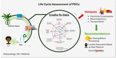 Environmental impact assessment of eco-friendly sanitary absorbents made from plantain waste