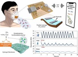 Humidity-compatible chemiresistive hydrogel sensor for real-time breath CO2 monitoring