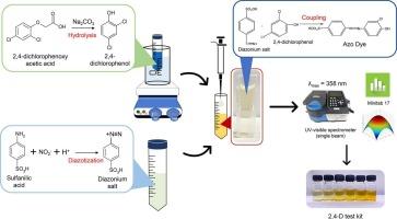 A simple and rapid screening method for 2,4-dichlorophenoxyacetic acid (2,4-D) determination in environmental and vegetable samples by colorimetry combined with multivariate optimization