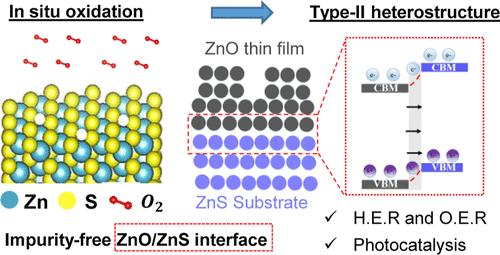 Growth and Surface Characterization of a Type-II ZnO/ZnS Heterostructure